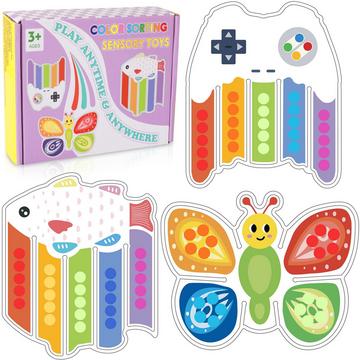 Sensorisches Zappelspielzeug zum Sortieren von Farben