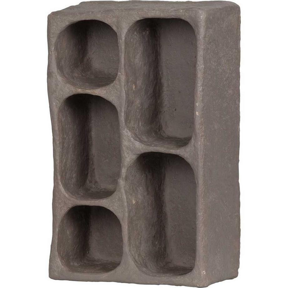 mutoni Étagère murale Clay papier mâché gris  