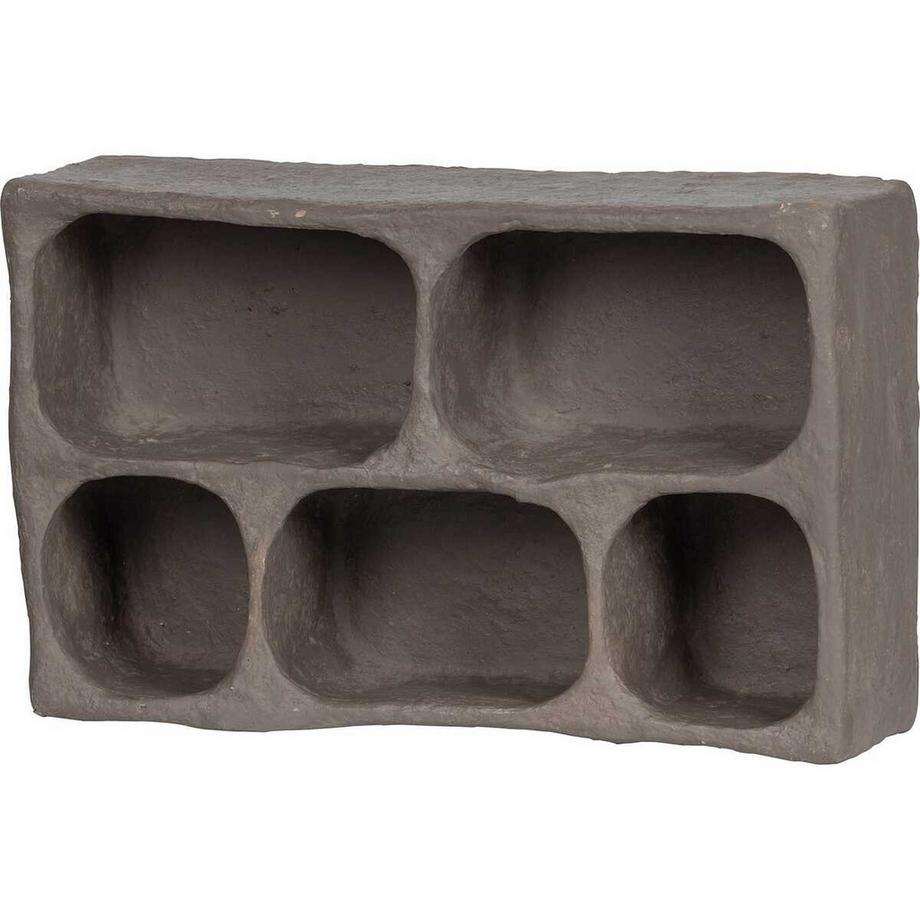 Étagère murale Clay papier mâché gris