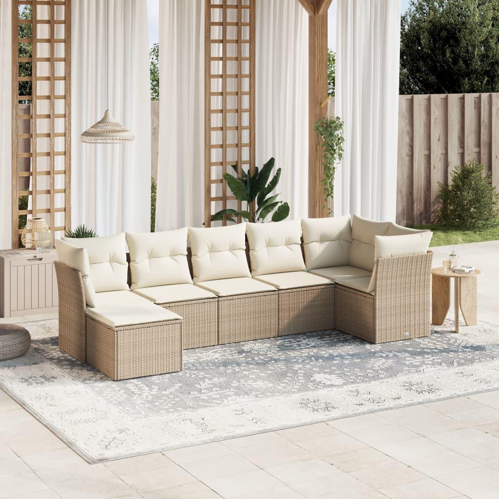 VidaXL set divano da giardino Polirattan  