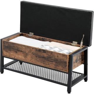 Pricenet Rustikale Schuhbank mit verstecktem Staufach  