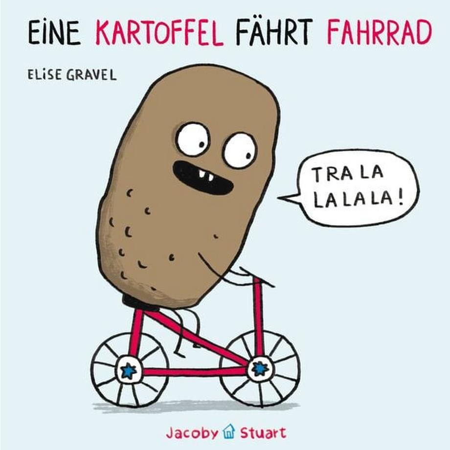   Eine Kartoffel fährt Fahrrad 