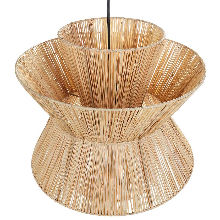 Beliani Lampe suspension en Paille  TELAMBA  