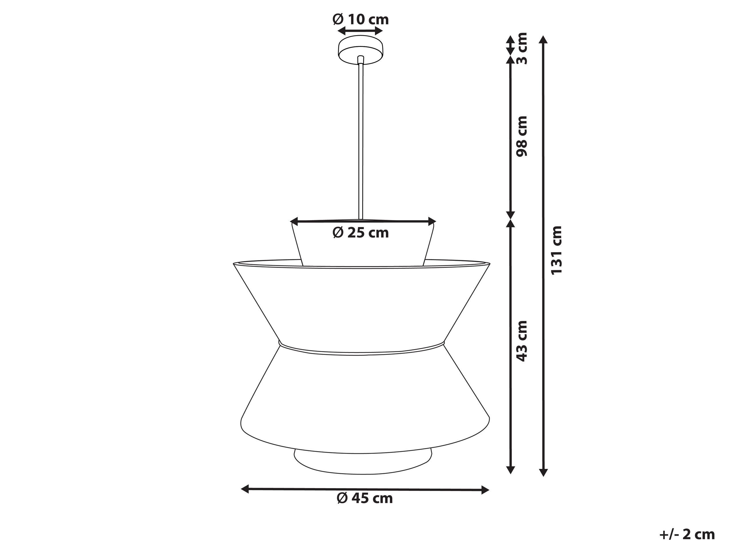 Beliani Lampadario en Paglia Boho TELAMBA  