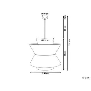 Beliani Lampadario en Paglia Boho TELAMBA  