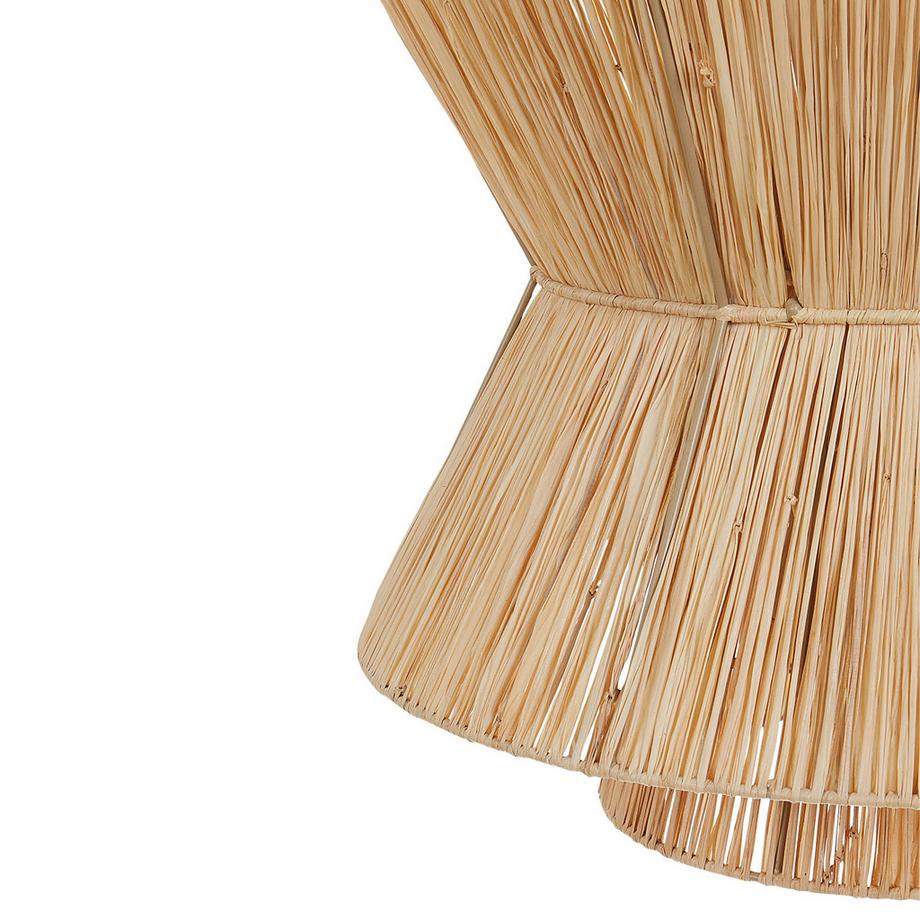 Beliani Lampe suspension en Paille  TELAMBA  