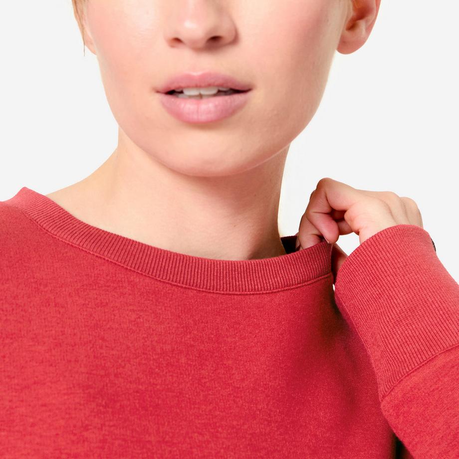 DOMYOS  Sweat-shirt femme crop confortable extensible 