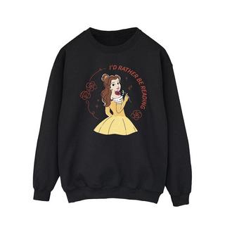 Disney  Beauty And The Beast I'd Rather Be Reading Sweatshirt 