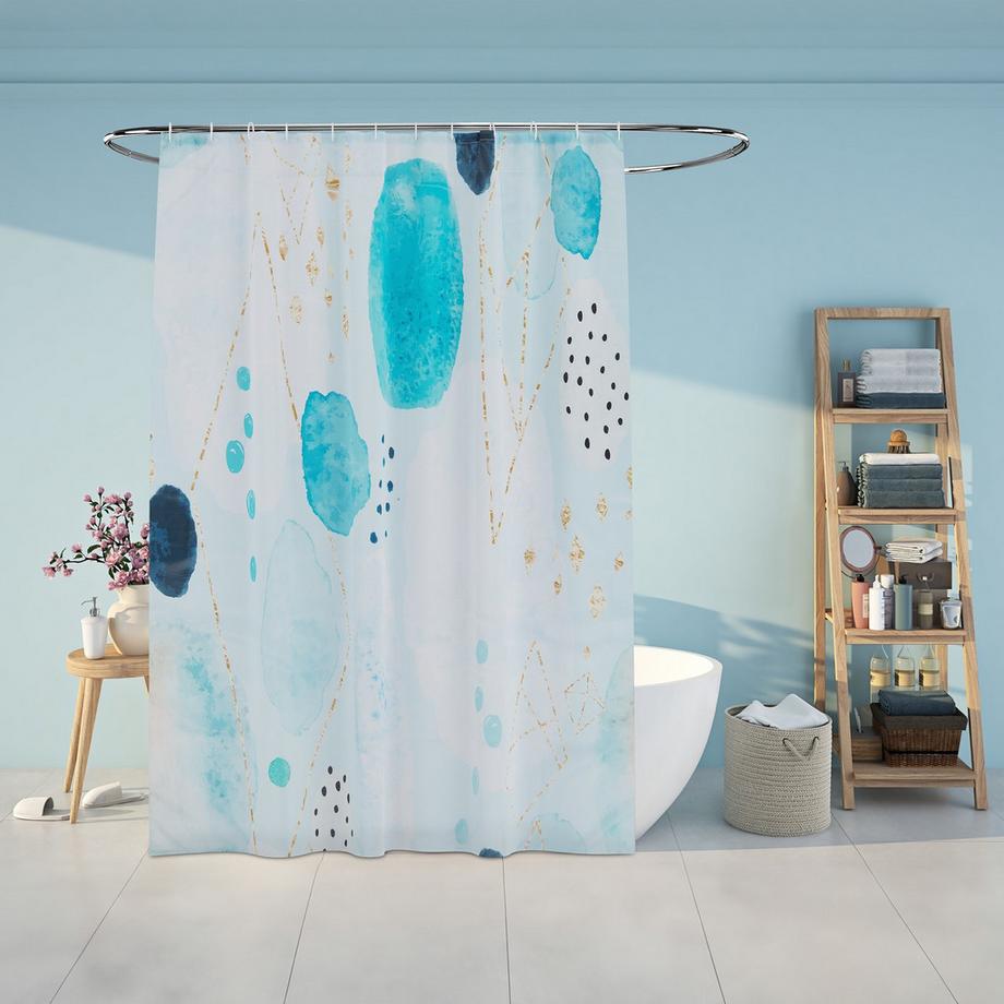 Northix Rideau de douche 180x200 cm avec motif  