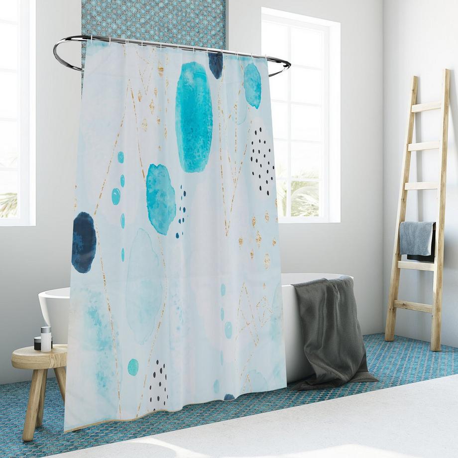 Northix Rideau de douche 180x200 cm avec motif  