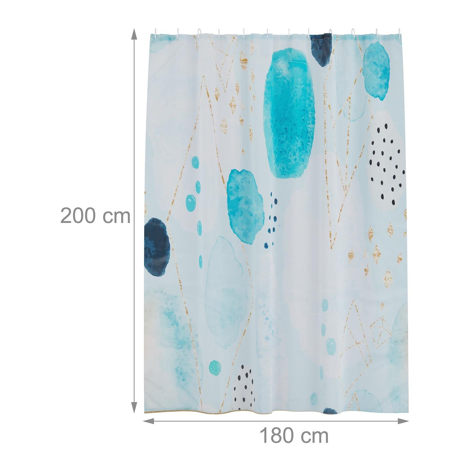 Northix Duschvorhang 180x200 cm mit Motiv  