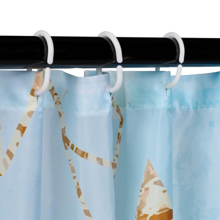 Northix Rideau de douche 180x200 cm avec motif  