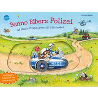 Benno Bibers Polizei. Mit Blaulicht und Sirene eilt Hilfe herbei Kugler, Christine; Kugler, Christine (Illustrationen) Copertina rigida 