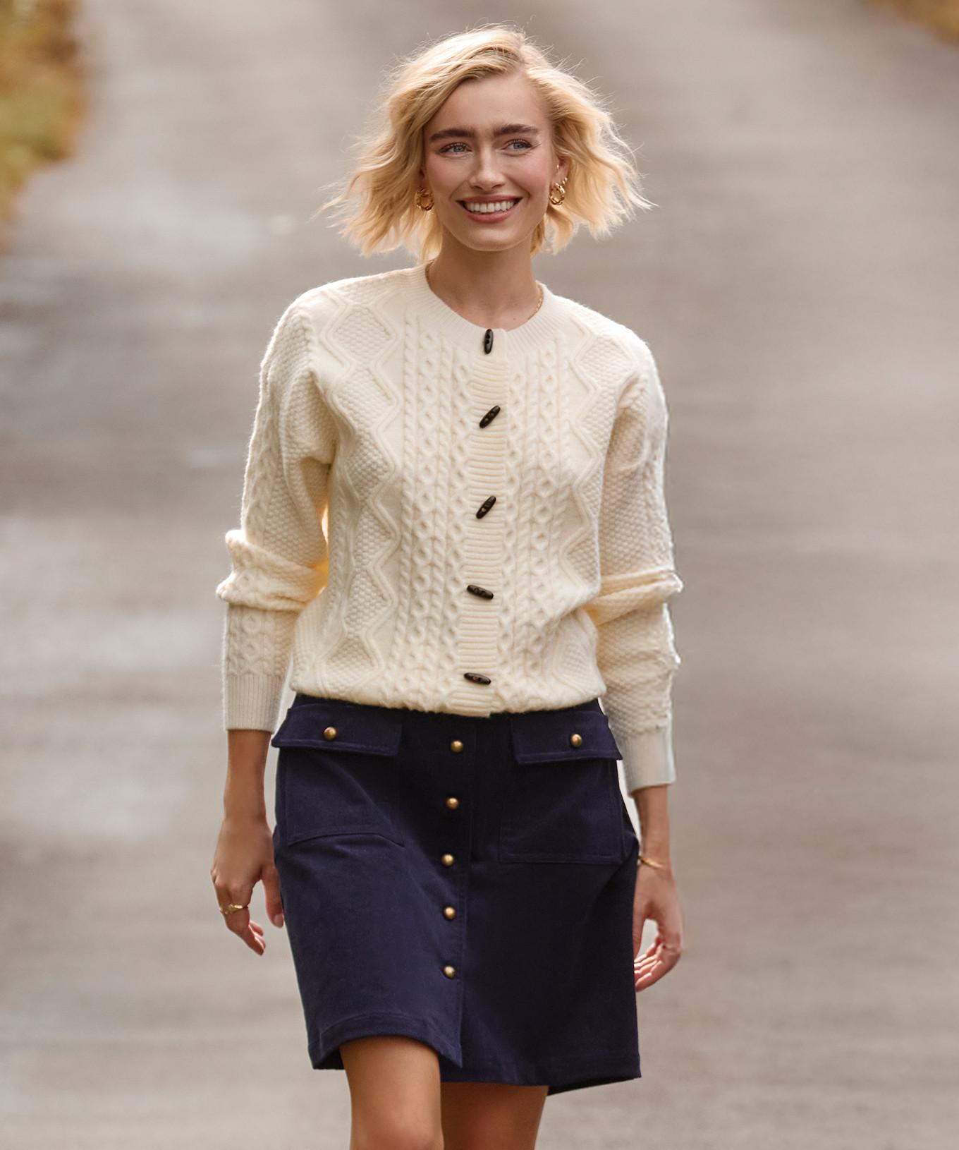 Joe Browns Cardigan Oversize en Maille Torsadée  