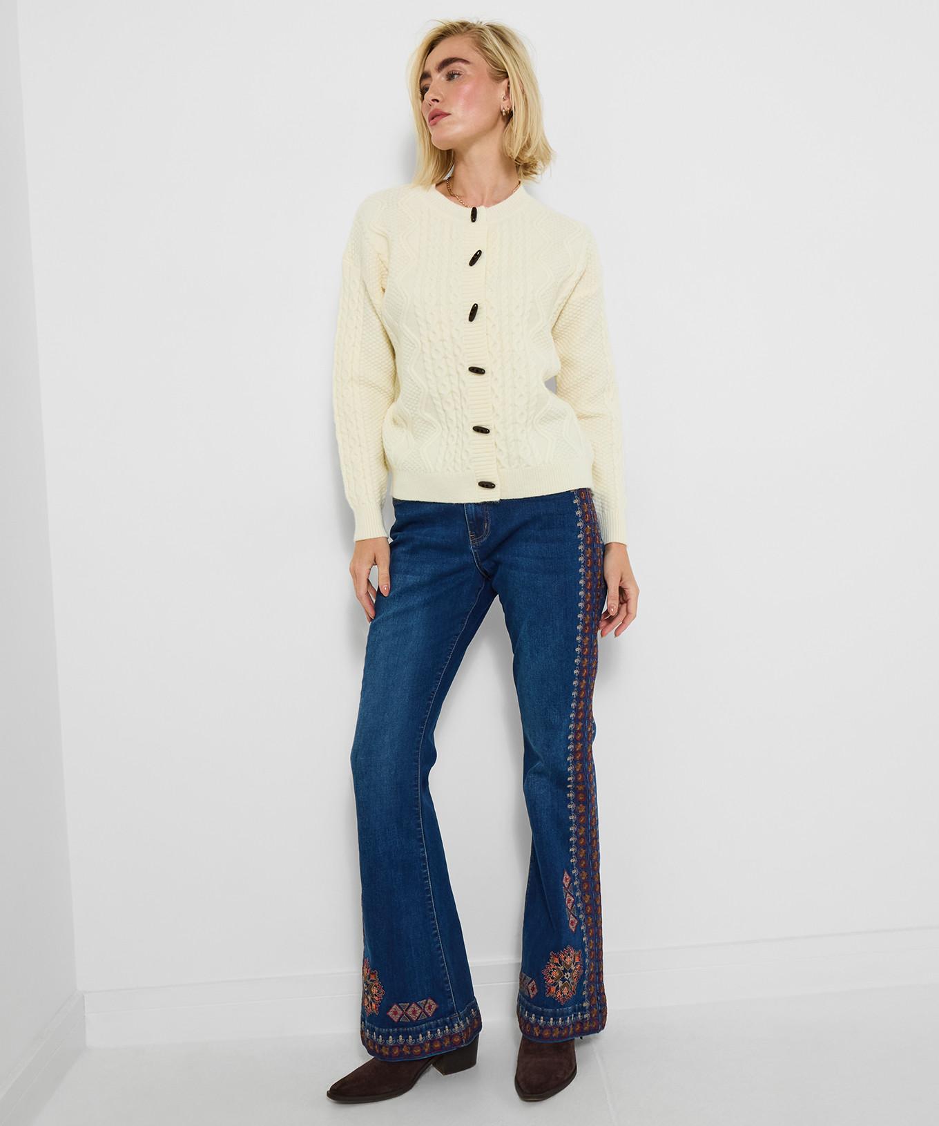 Joe Browns Cardigan Oversize en Maille Torsadée  