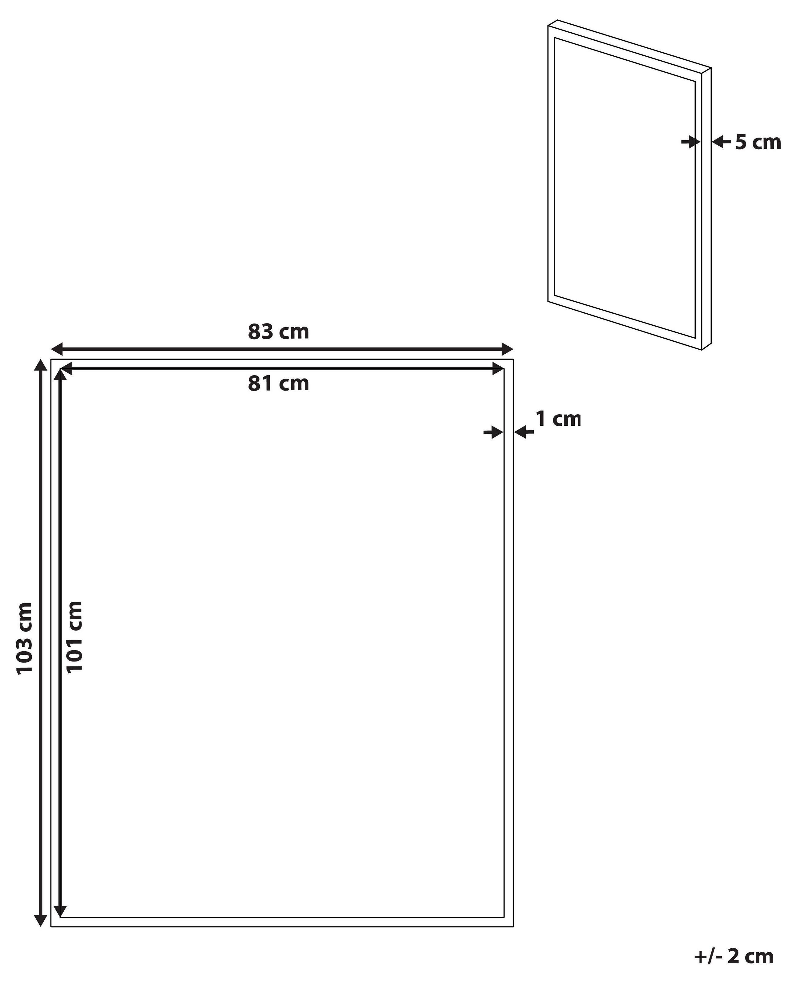 Beliani Imprimé sur toile en Tissu Moderne PULSANO  