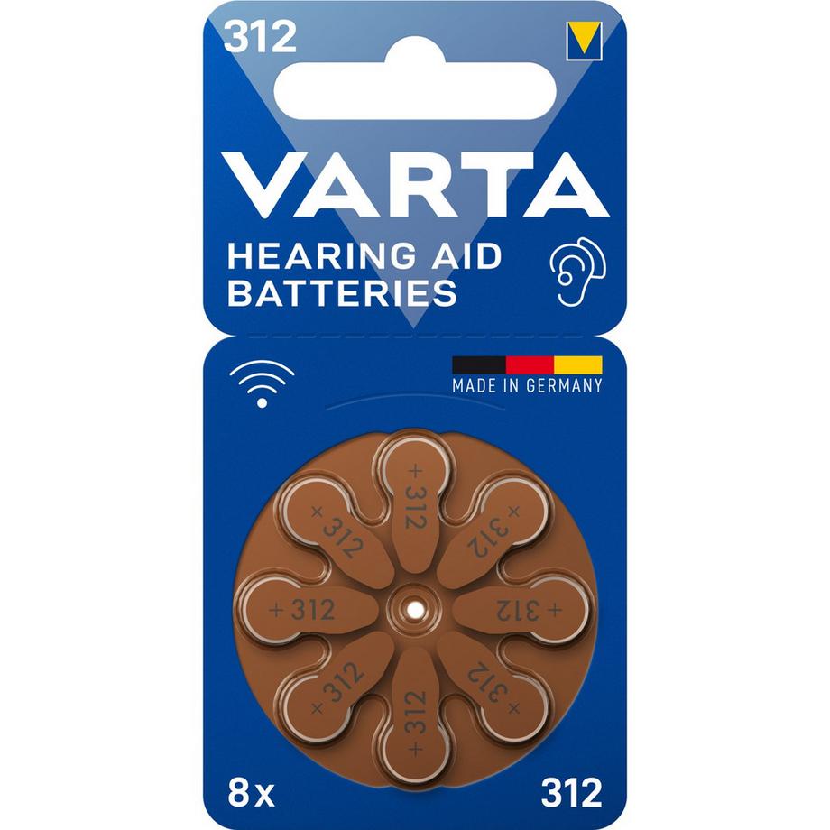 VARTA  Hörgerätebatterie 312 / A312 / PR41 8er-Pack 