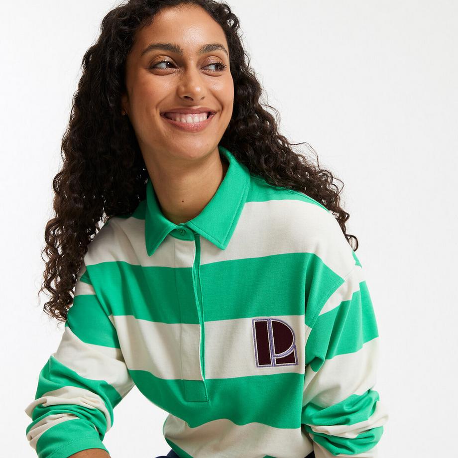 La Redoute Collections T-shirt rayé col polo  