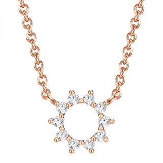 Glanzstücke München  Halskette Blume/Kreis 