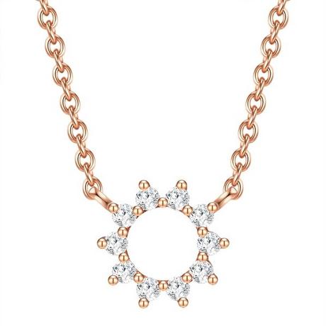 Glanzstücke München  Halskette Blume/Kreis 