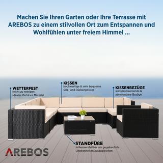 Arebos Polyrattan Gartenmöbel Gartenset Lounge Garnitur Set Sitzgruppe  