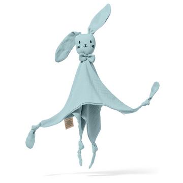 Kuscheltuch Hase - Kuscheltier Baby - GOTS- Bio Musselin Baumwolle - Kuscheltuch Baby