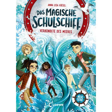 Das magische Schulschiff (Band 1) - Verbündete des Meeres Kiesel, Anna Lisa; Loewe Kinderbücher (Hrsg.); Daub, Leonie (Illustrationen) Copertina rigida 