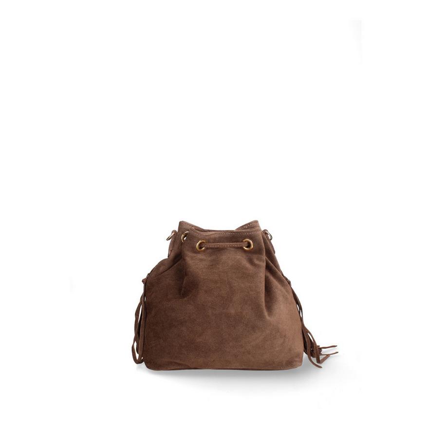 Gave Lux Sac seau Umbria Plus en daim avec franges  