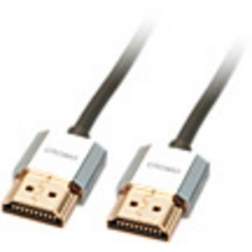 LINDY CROMO Slim High Speed HDMI Cable with Ethernet - Video-Audio-Netzwerkkabel - HDMI