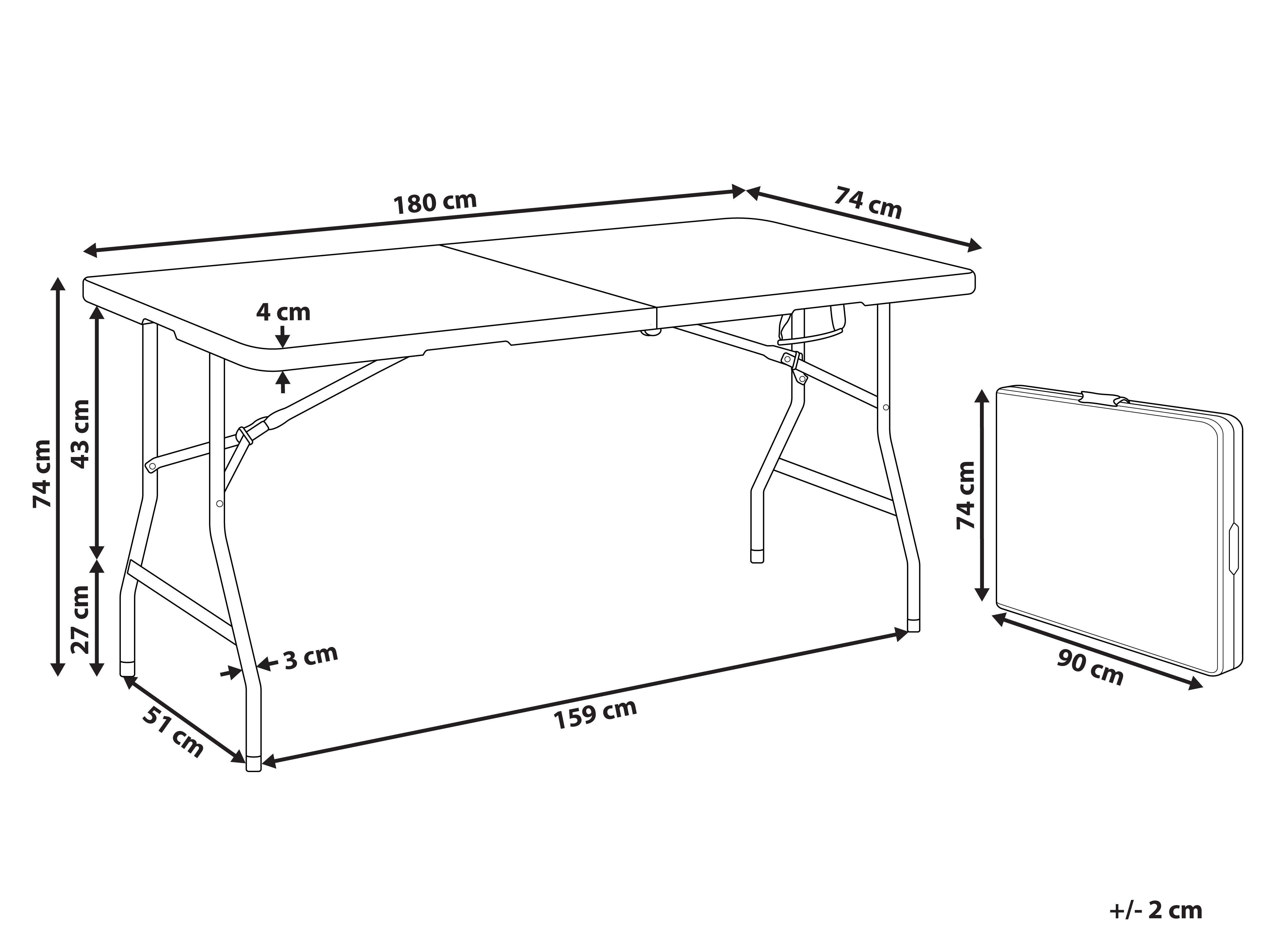 Beliani Tavolo da pranzo per 6 persone en Materiale sintetico Moderno CUGNOLI  