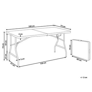 Beliani Tavolo da pranzo per 6 persone en Materiale sintetico Moderno CUGNOLI  