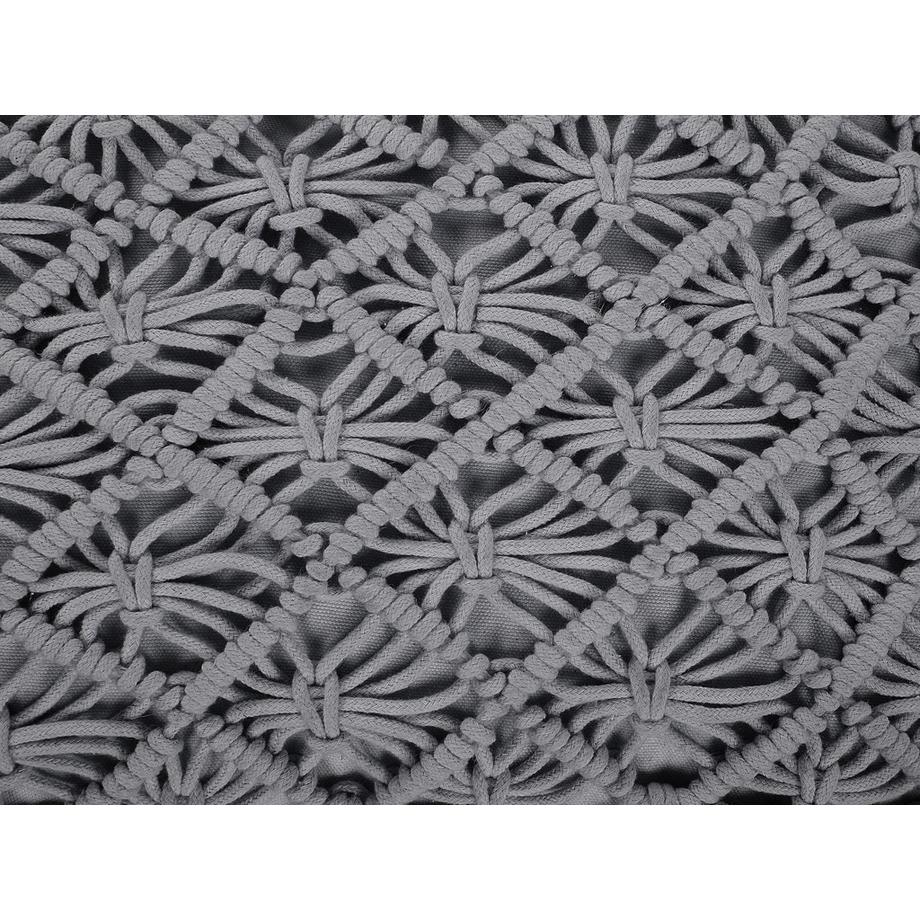 Beliani Pouf en Coton Boho BERRECHID  