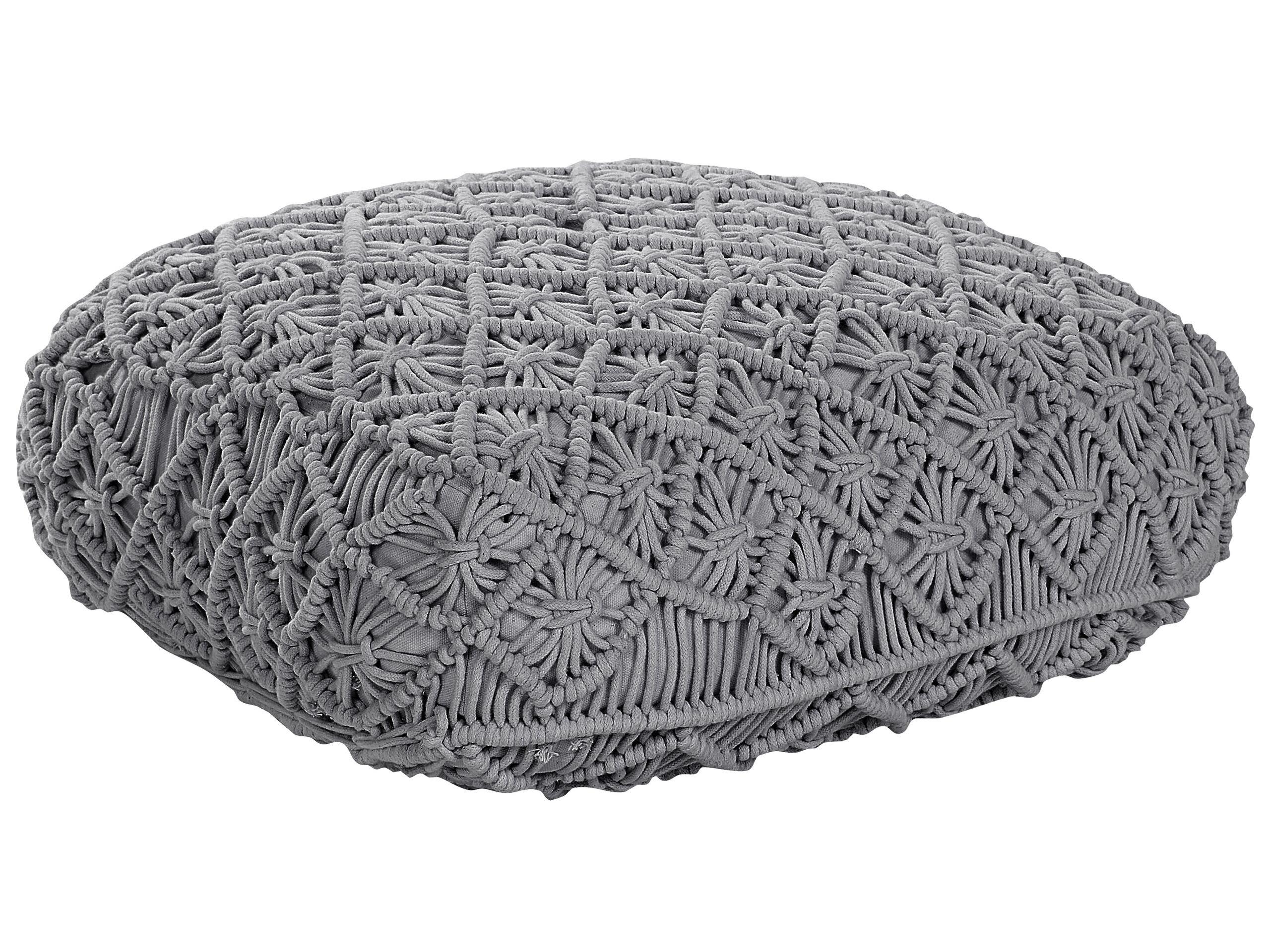 Beliani Pouf en Cotone Boho BERRECHID  