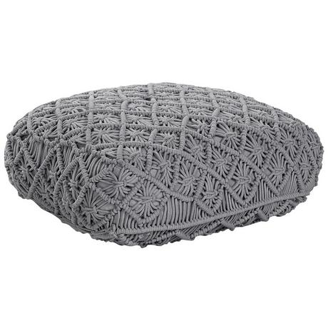 Beliani Pouf en Cotone Boho BERRECHID  