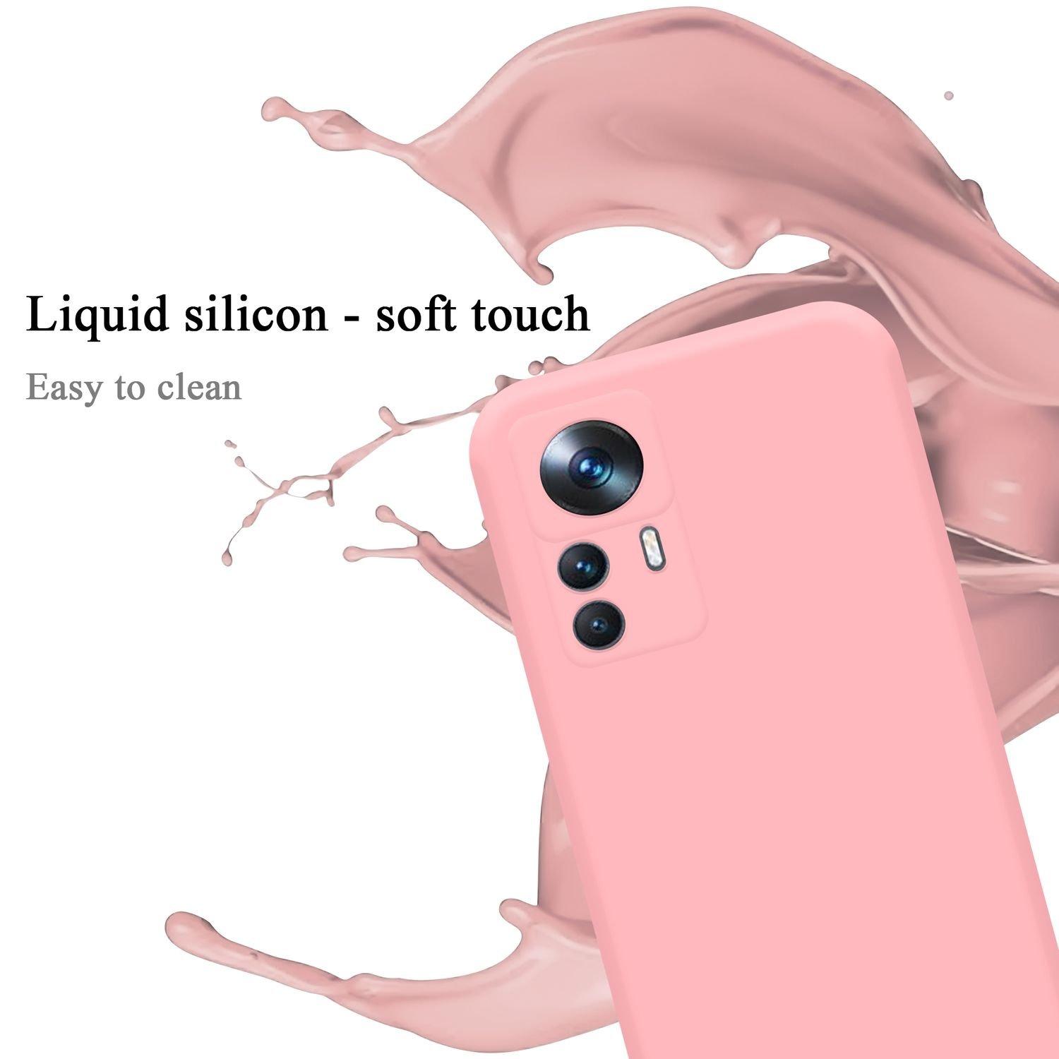 Cadorabo  Hülle für Xiaomi 12T  12T PRO in LIQUID PINK - Schutzhülle aus flexiblem TPU Silikon 