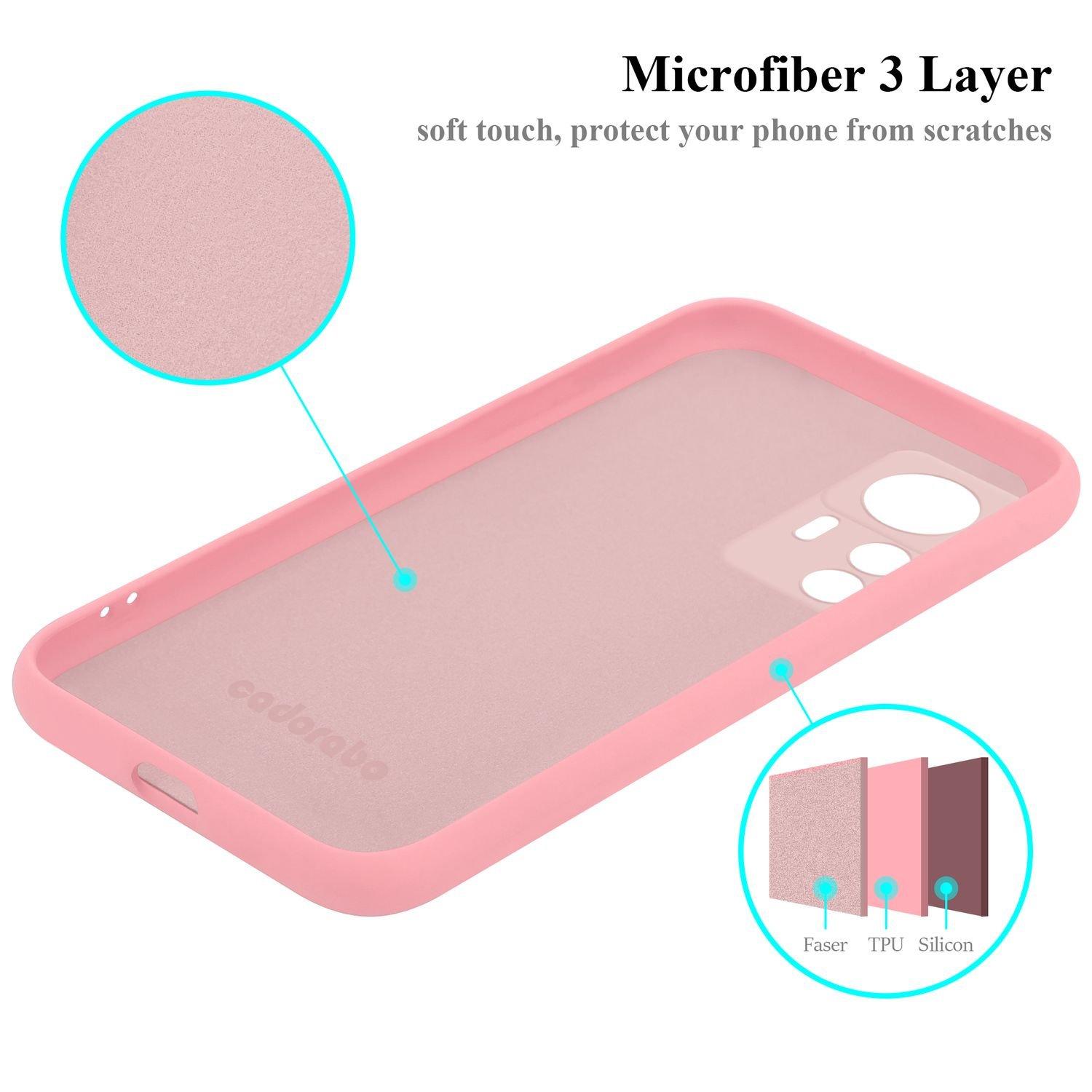 Cadorabo  Hülle für Xiaomi 12T  12T PRO in LIQUID PINK - Schutzhülle aus flexiblem TPU Silikon 