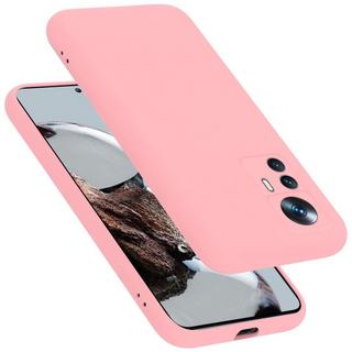 Cadorabo  Hülle für Xiaomi 12T  12T PRO in LIQUID PINK - Schutzhülle aus flexiblem TPU Silikon 