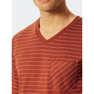 Schiesser Fashion Gestreifter V-Ausschnitt Pyjama  