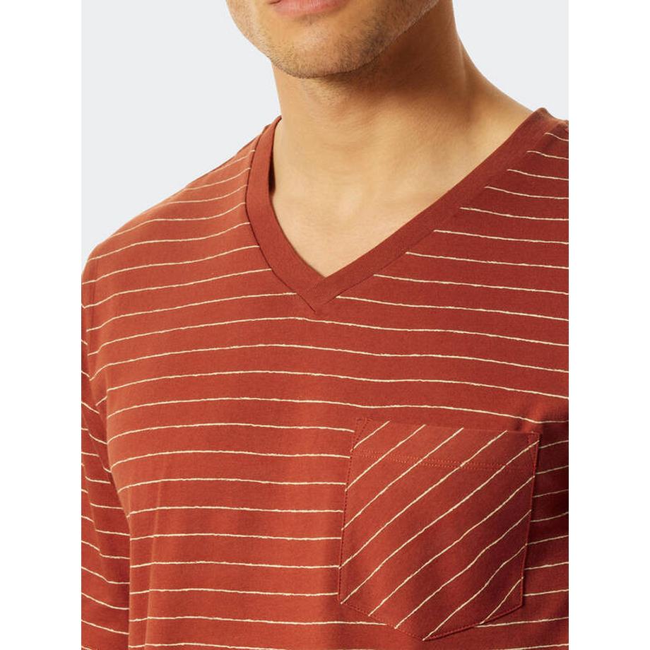 Schiesser Fashion Pigiama Rigato Scollo a V  