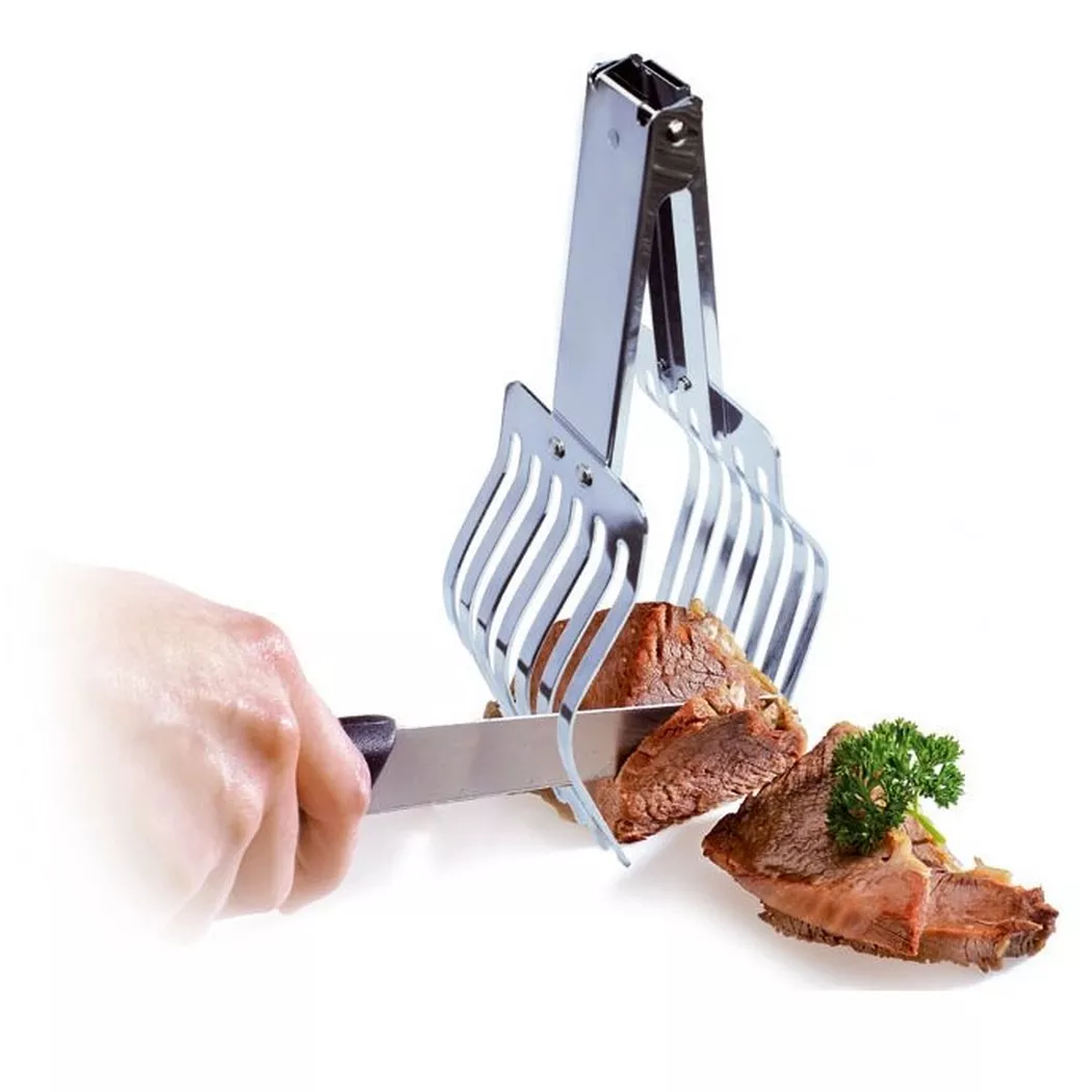 Eva- Kochen und Haushalt - Eva - Bratenzange verchromt 25 cm, One Size