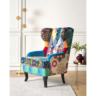 Beliani Fauteuil en Polyester Boho MOLDE  