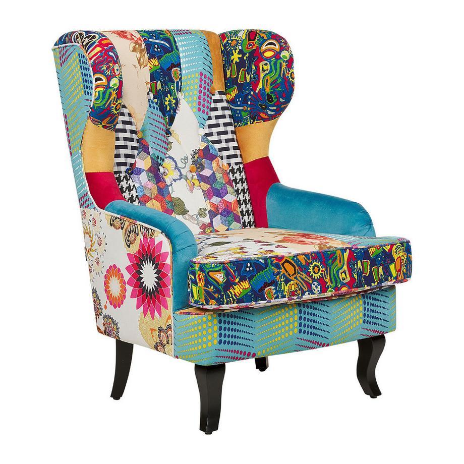 Ohrensessel aus Stoff Boho MOLDE