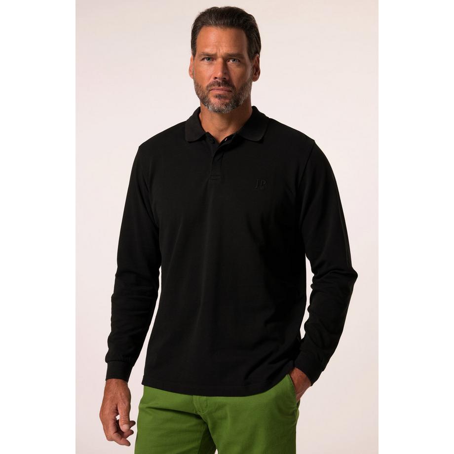 JP1880 Polo Manches Longues Piqué Patte de Boutonnage Sous Patte  
