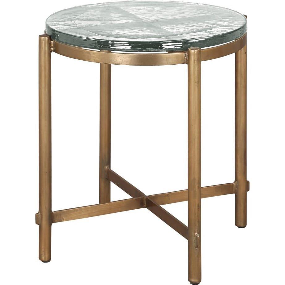 mutoni Table d'appoint Zayla laiton ronde 42  