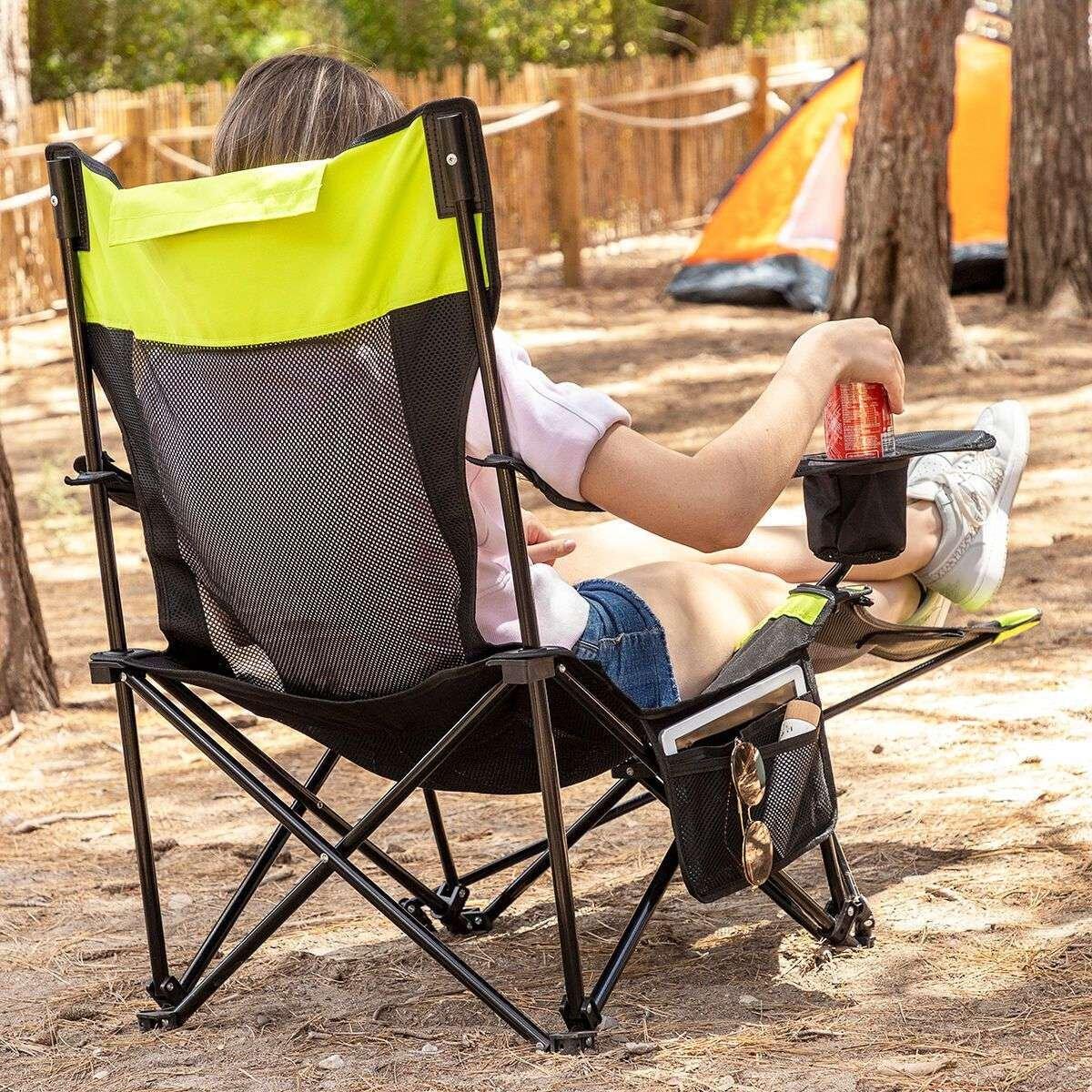 InnovaGoods  Chaise de camping pliable avec sac de transport 