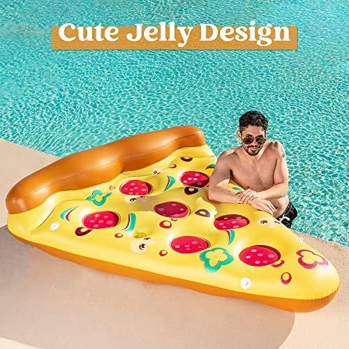 Activity-board  Flotteur de piscine gonflable tranche géante de pizza, flotteurs de piscine amusants 