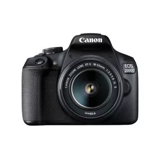 Canon  EOS 2000D DSLR Schwarz + EF-S 18-55mm f/3.5-5.6 IS II Objektiv Schwarz
