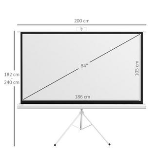 Northio  Beamer Leinwand 16:9 HD 84 Zoll 