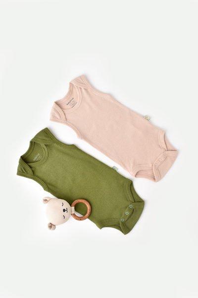 BabyCosy Organic  Body, sans manches, 2 Pack 