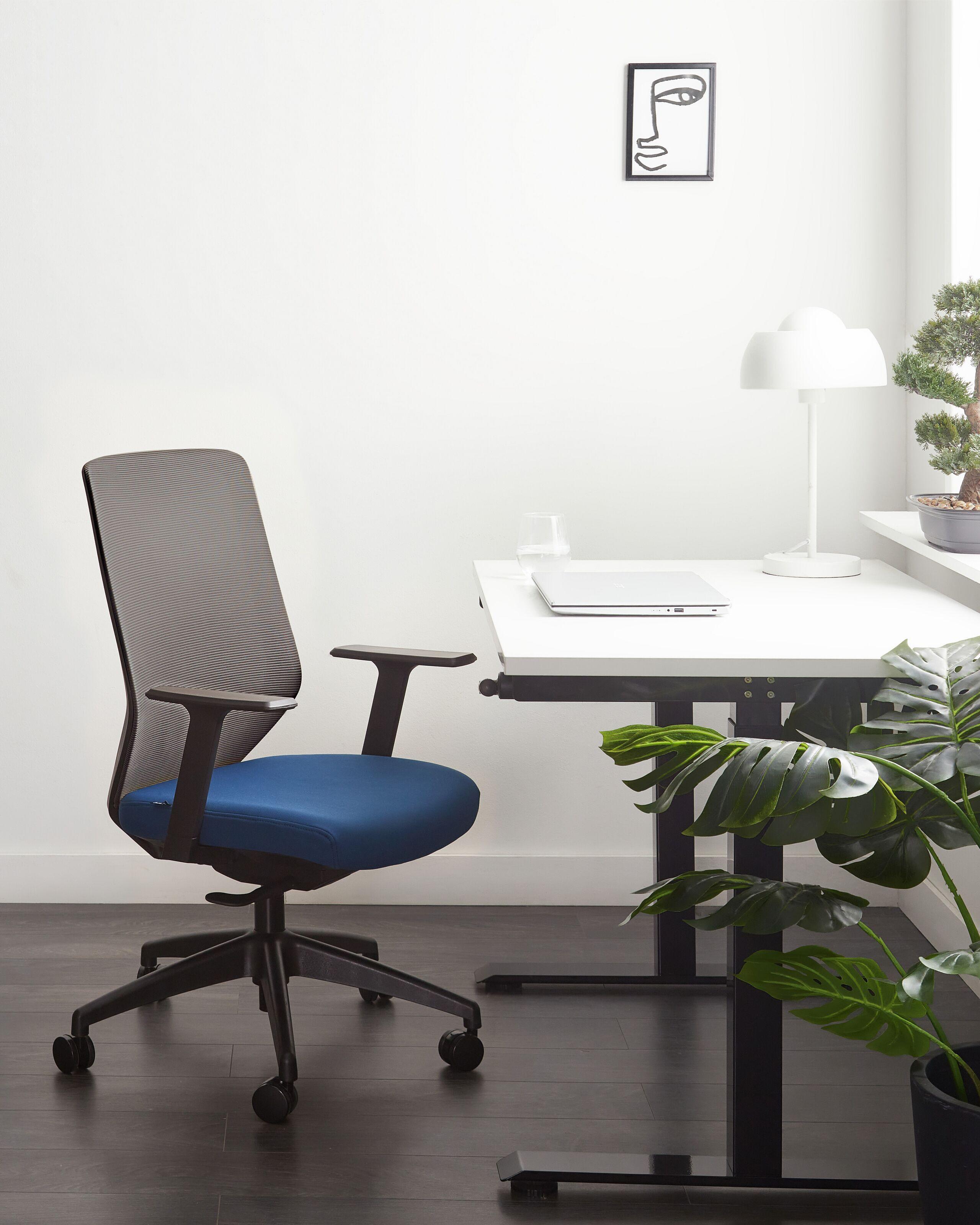 Beliani Chaise de bureau en Tissu Traditionnel VIRTUOSO  
